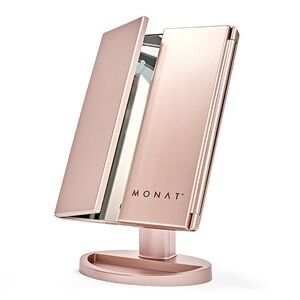 Monat Rose Gold LED Magnification Vanity Mirror